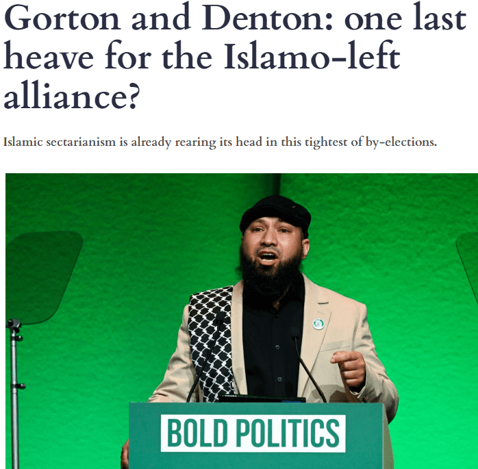Oh no! Muslims are saying they are going to vote&nbsp;Green